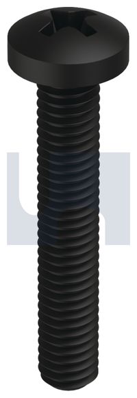 MTS SCREW PAN PHIL BLACK ZINC M 3 X 10MM 